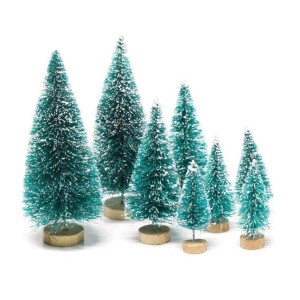 Mini Sisal Snow Frost Brush Trees